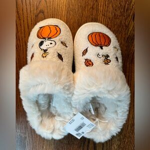 AE Snoopy Fall Slippers Size 8 NWT